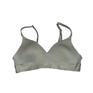 PINK Victorias Secret Sage Green Bralette Wireless Bra Love‎ Pink Band 34A